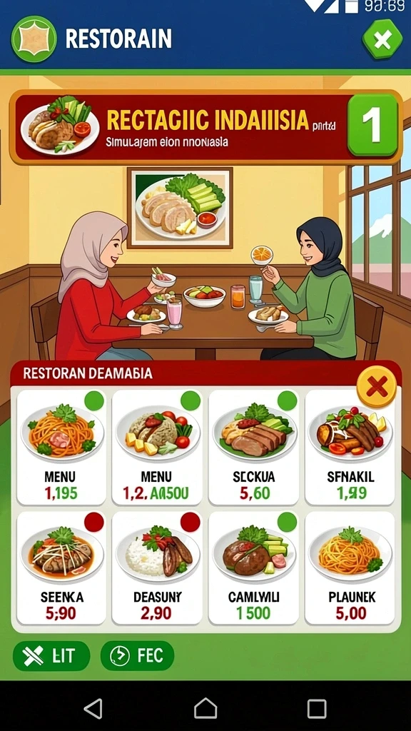 remi101 - Screenshot menunjukkan antarmuka permainan yang menarik.