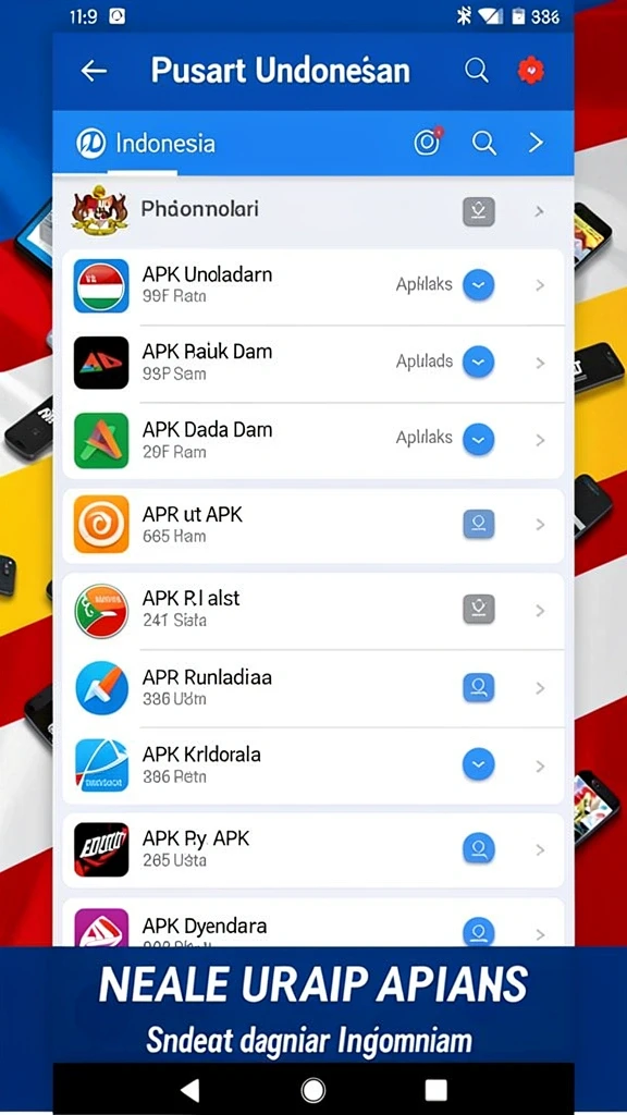 rpzzz - Tangkapan layar dari menu tingkat yang interaktif.