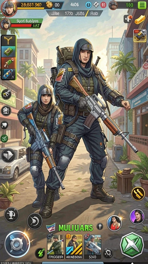 zk3 - Screenshot menampilkan level penuh warna dan menarik.